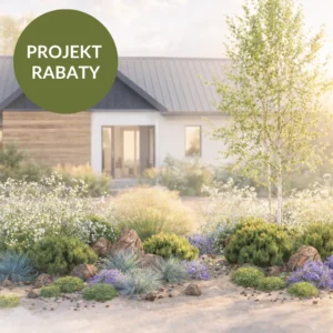 PROJEKT RABATY: Rabata w klimacie skandynawskim.